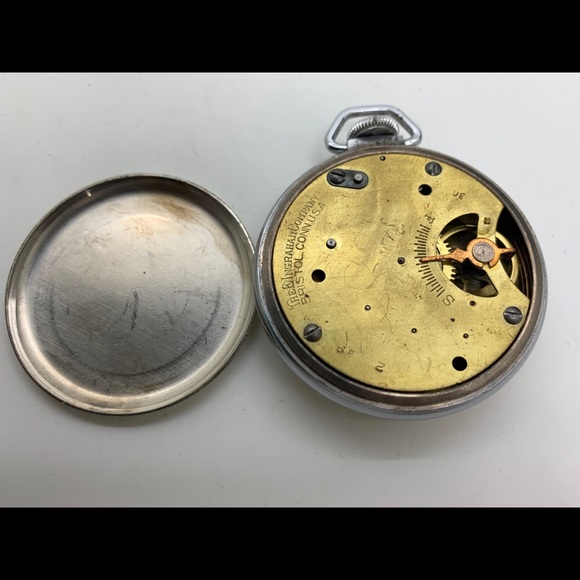 Ingraham Emailed Vintage Pocket Watch - Picture 7 of 8